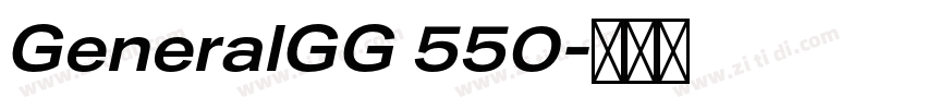 GeneralGG 550字体转换
